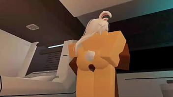 Using a whore like a fuck toy on roblox