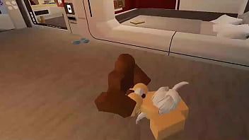 Using a whore like a fuck toy on roblox