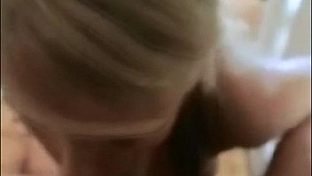Cute blonde blowjob