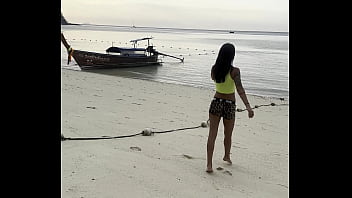 Beautiful monika fox in green top in tropics free