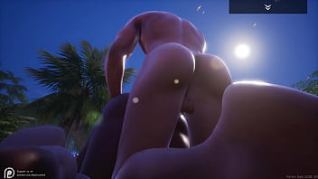 Big ass tit black milf indra gets pussy pounded by big white cock and has multiple orgasms on the beach