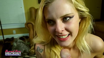 Skinny cuties meredith and mya take turns to get banged