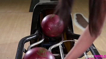 2 lucky studs have lucky strike at the bowling alley when they have an orgy with anissa kate & nataly gold gp1775