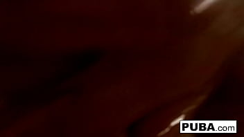 Busty babe fucks herself