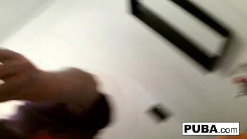 Busty babe fucks herself