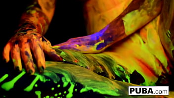 Busty babe fucks herself