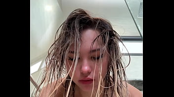 Asian squirt in the bathroom