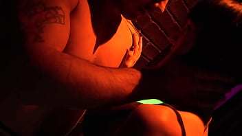 Sofia valentine licks all the cum off his dick after getting boned