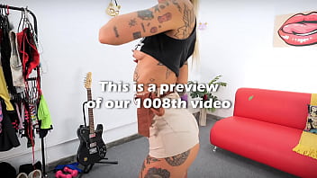 Amazing puffy pussy and perfect tight round ass on this tattooed goddess