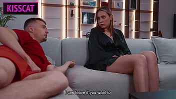 Why step mom masturbates with step son to porn on couch — forbidden fuck follows