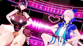 和好姐妹展开性爱比拼