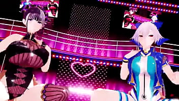 和好姐妹展开性爱比拼