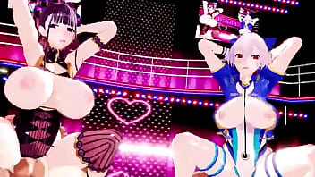 和好姐妹展开性爱比拼