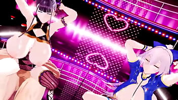 和好姐妹展开性爱比拼