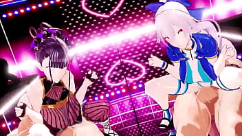 和好姐妹展开性爱比拼