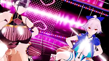 和好姐妹展开性爱比拼