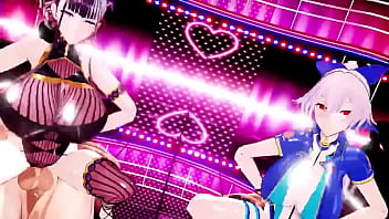 和好姐妹展开性爱比拼