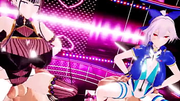 和好姐妹展开性爱比拼