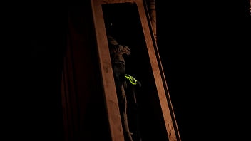 Lara rides a huge dildo she found in an abandoned tomb