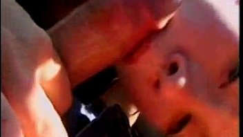 Cute eyes blonde sucking on the back seat live at