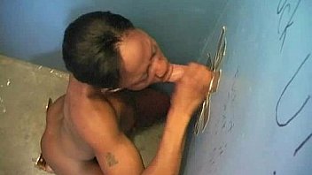 Natural cute black teen tries out gloryhole 7