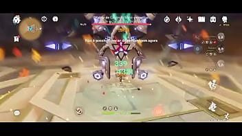 Alerchinno estourando boss triângulo