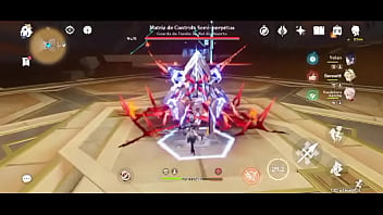 Alerchinno estourando boss triângulo