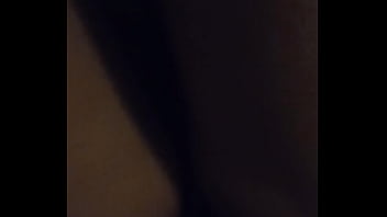 Pussy fended big cock on her clit