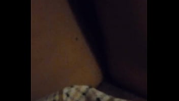 Pussy fended big cock on her clit