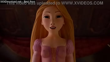 Rapunzel in the tower sucks a prince off