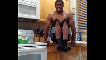 Cum denial long cock stroke