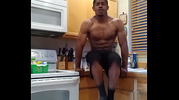 Cum denial long cock stroke