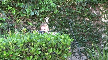 Blonde teen naomi woods shows off by the pool