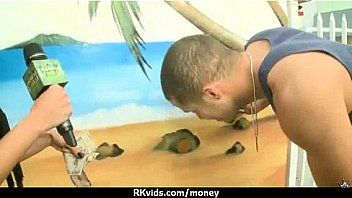 Amateur girl likes to suck cock for cash 3