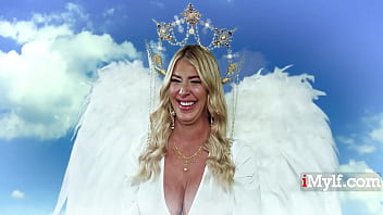 Busty blonde milf has curves straight out of heaven