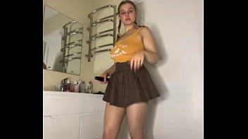 Masturbating with cute bbw