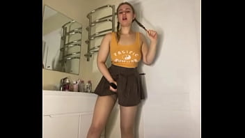 Masturbating with cute bbw