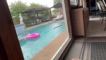 Tiny step daughter gives her pussy to old man