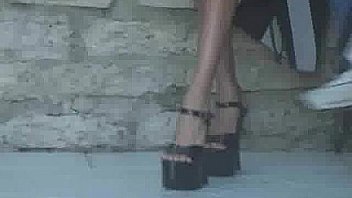 Slim black babe makes both guys cum Slim black babe makes both guys cum