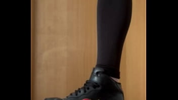 Crushing and stomping a apple