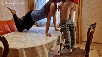 I just wanted to change a light bulb but she pounced to suck my dick