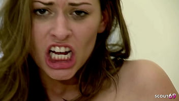 Sexy teen couple at intense romantic sex with big dick boyfriend at porn