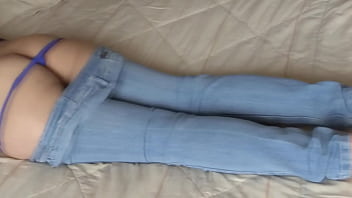 My wife gets two big cumshots in the same thong; she loves getting covered in milk