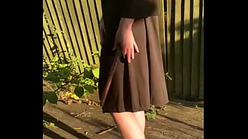 Dirty wife shoving wand up ass