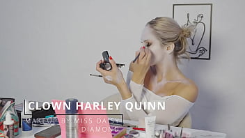 Harley quinn makeup tutorial by miss daisy diamond for halloween
