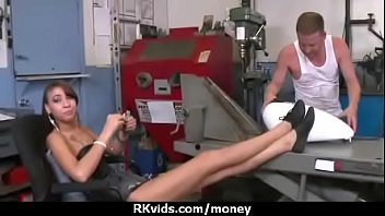 Sexy natural chick trades cash for some rough sex 30