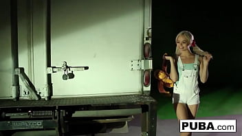 Blonde babe loves big hard cock