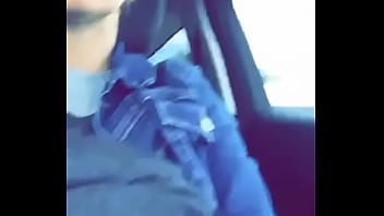 My boobs in car