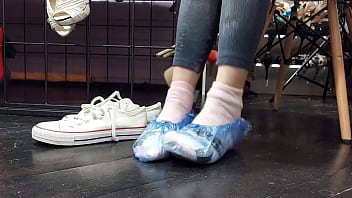 Two pairs of socks and sweaty feet