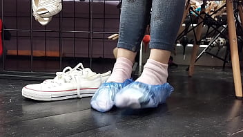 Two pairs of socks and sweaty feet